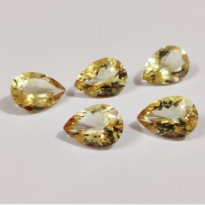 Citrine 14x10mm pear facet 4.45 cts